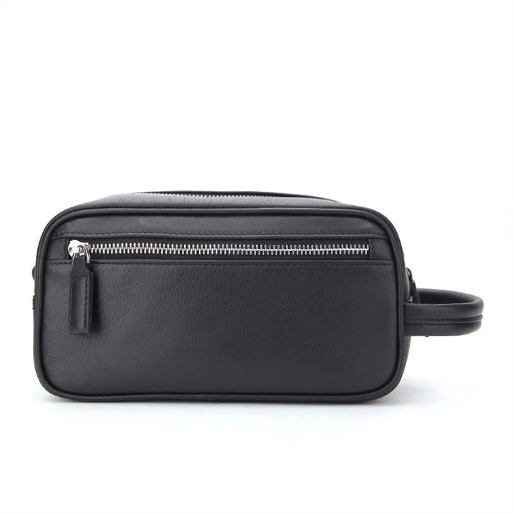 Custom Premium Water-resistant Men's Leather Toiletry Bag